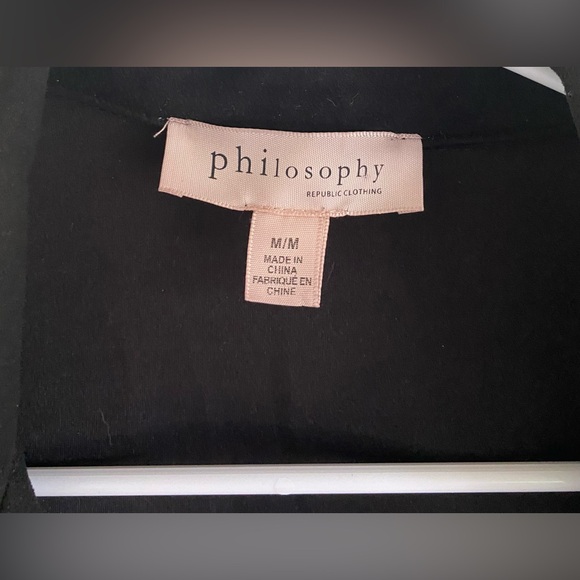 Philosophy Black Faux Suede Blazer Jacket - Picture 2 of 4